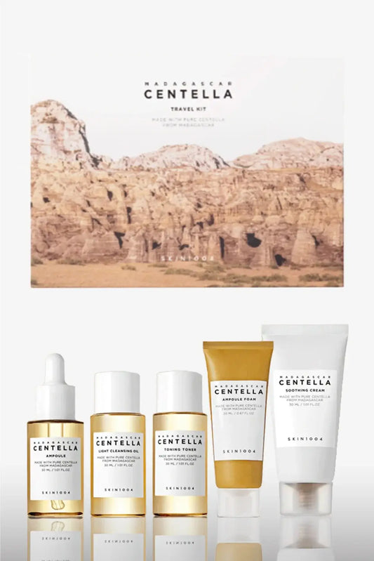 SKIN1004 Centella Travel Kit tamaño mini ideal para probar rutina calmante coreana