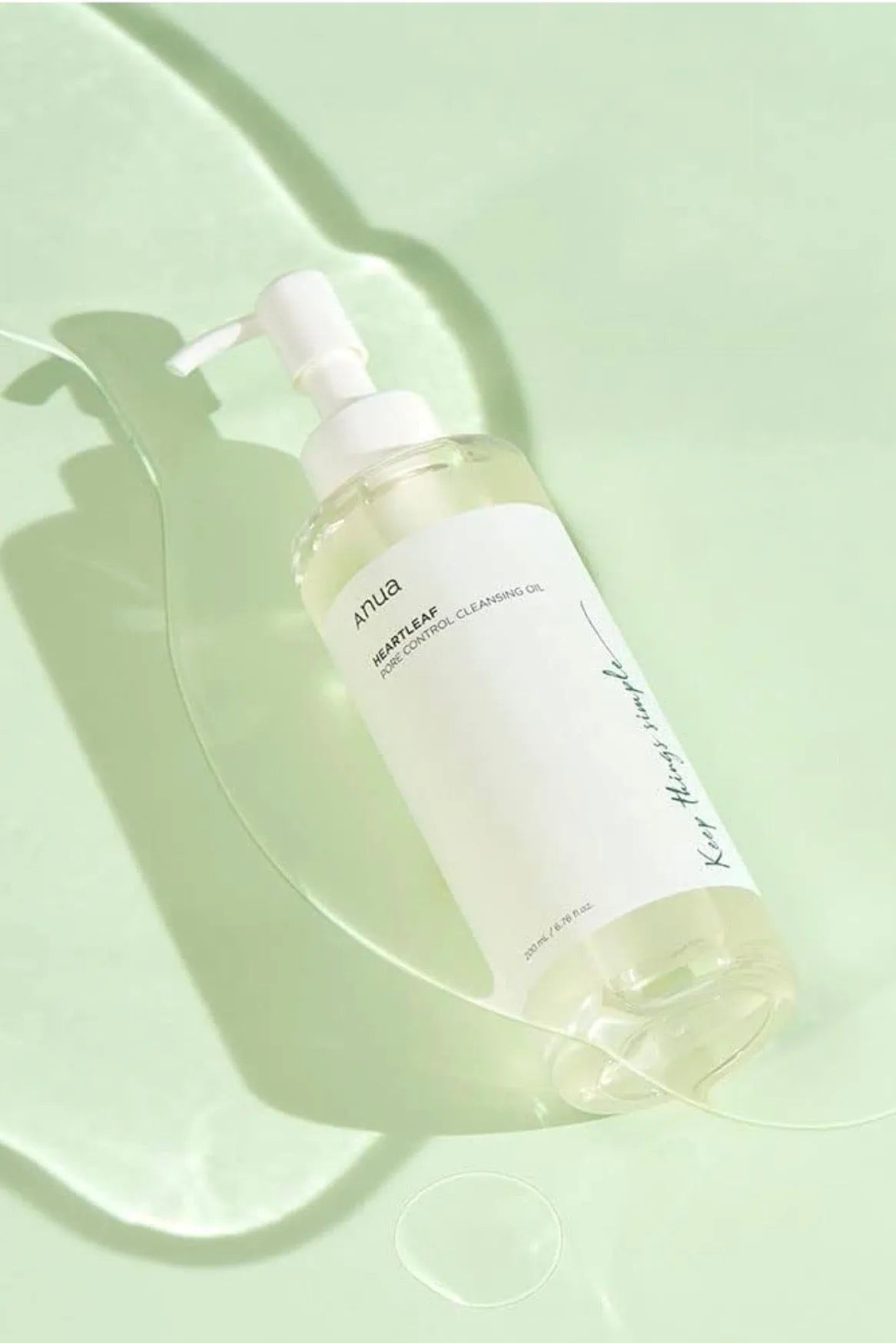 Aceite limpiador facial coreano Anua Heartleaf – limpia poros y calma la piel- Minji Belleza