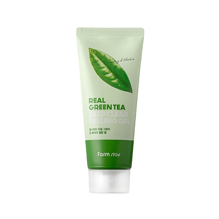 Exfoliante facial coreano con té verde Farmstay – antiacné para todo tipo de piel- Minji Belleza