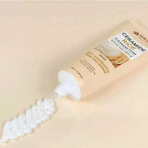 Espuma limpiadora Eyenlip con arroz para piel grasa, efecto antimanchas – skincare coreano en Colombia-Minji Belleza