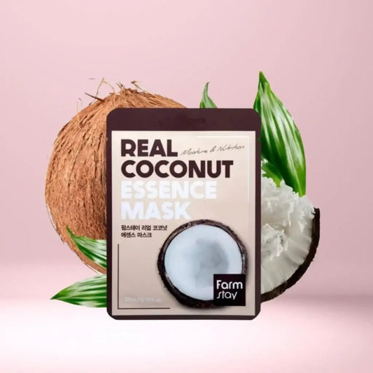 Mascarilla coreana antiedad con coco de Farmstay para todo tipo de piel - Minji Belleza
