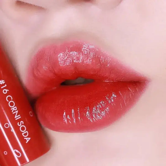 Tinta labial coreana brillante Rom&Nd Juicy Lasting Tint con acabado jugoso y natural - Minji Belleza